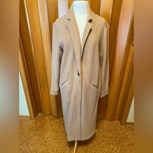 Christian Siriano Wool Camel Coat